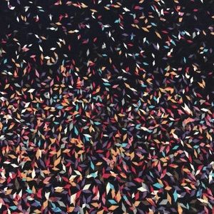 Colorful geometric sheer top